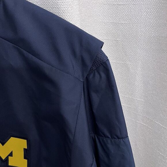 Air Jordan Michigan Wolverines Small 1/4 Zip Windbreaker Jacket Vented Pullover - Picture 6 of 16